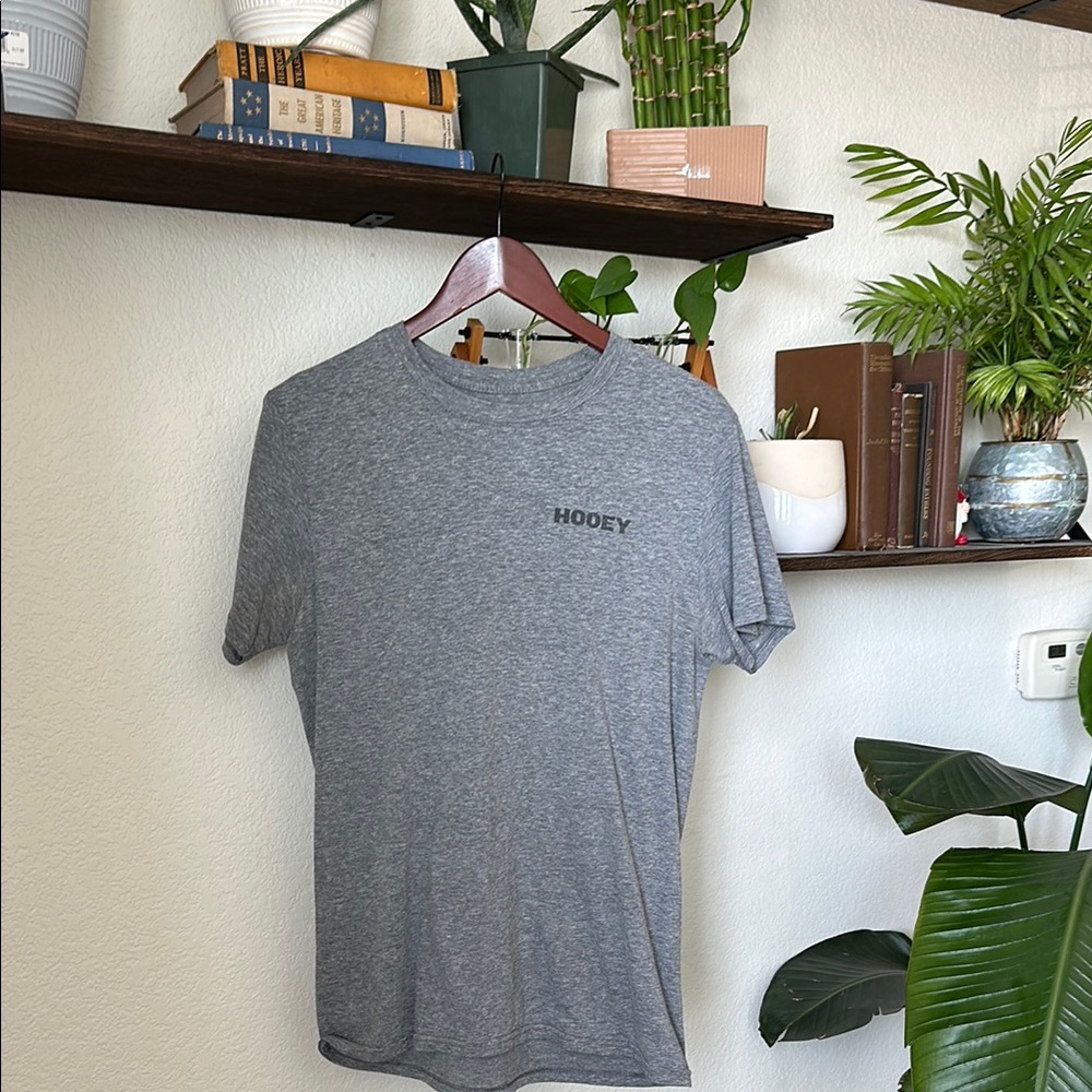 Hooey Gray Short Sleeve Tee Classic Crew Neck